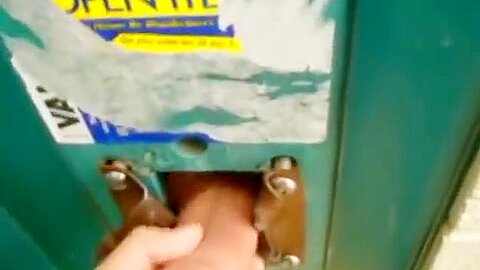 Gloryhole at construction site straight worker