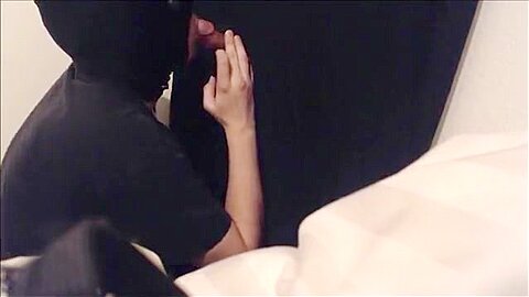Straight 27 year old Jock w/gf gets Blowjob a Gloryhole