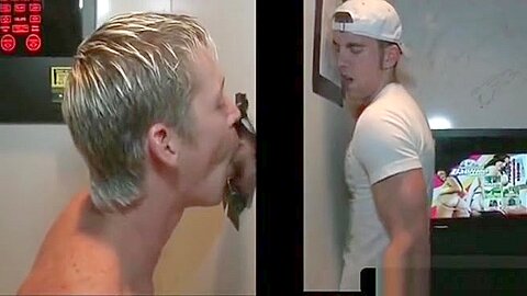 teen 18+ gets dick sucked on gloryhole