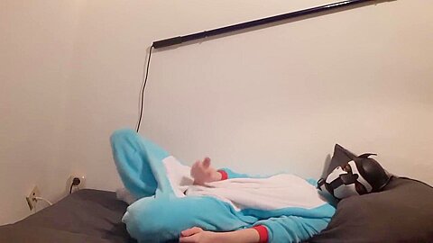 Little Puppy Cums In Onesie