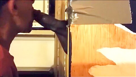 Gloryhole BJ with Sexy gay stud