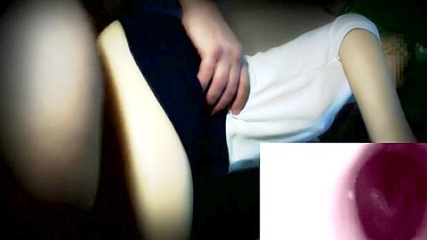 Anonymous doll doggystyle with picture-in-picture creampie.
